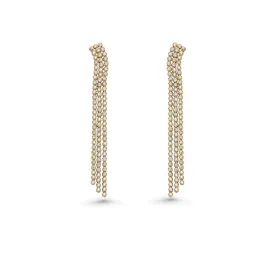 Triple Line Drop Diamond Tennis Earrings (2.00 ct.) in 14K Gold