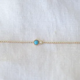 Turquoise & Diamond Bracelet