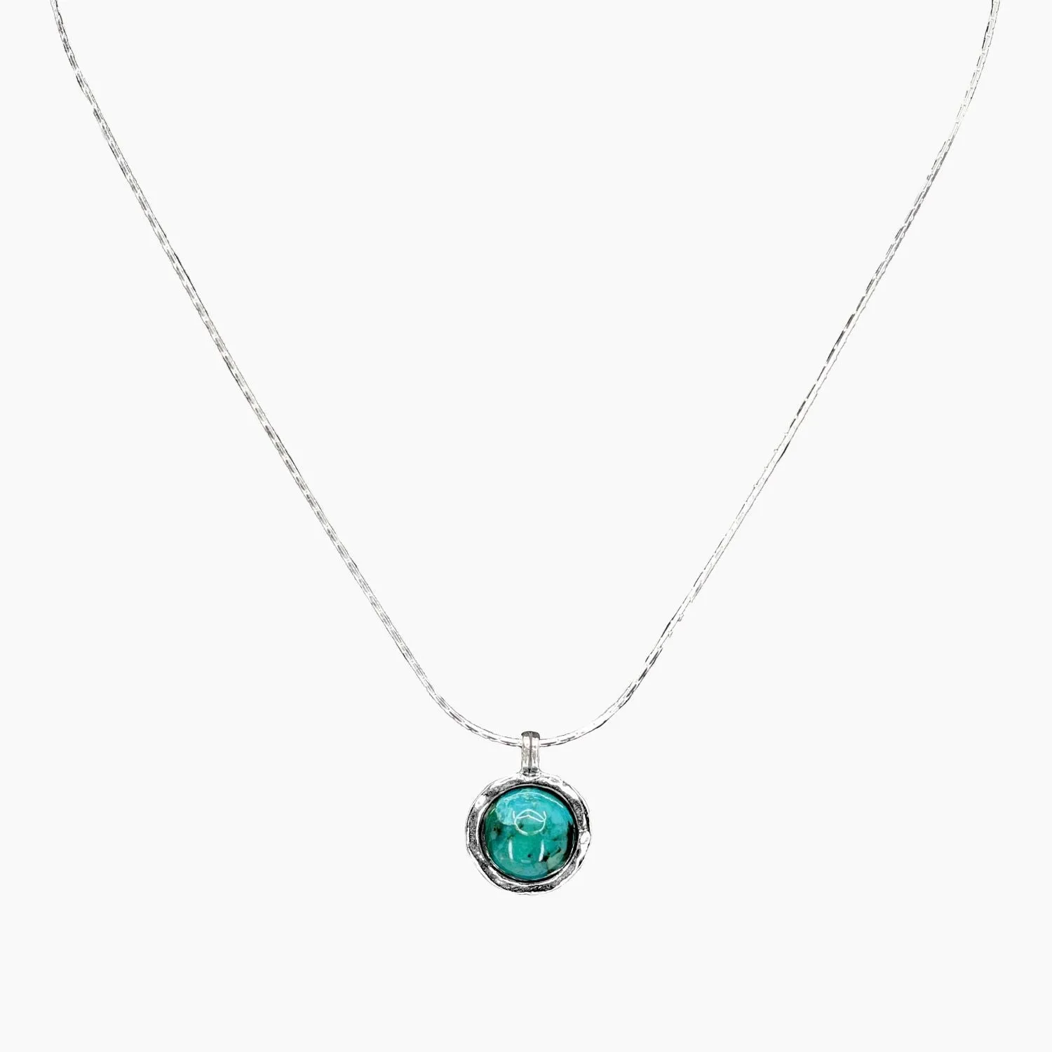 Turquoise Nested Sterling Silver Necklace