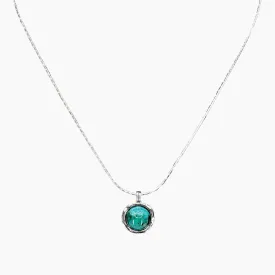 Turquoise Nested Sterling Silver Necklace