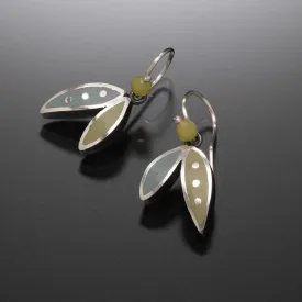 Two Leaf Earring (blue)