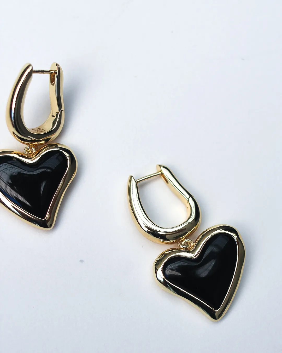Whitney Heart Charm Earrings
