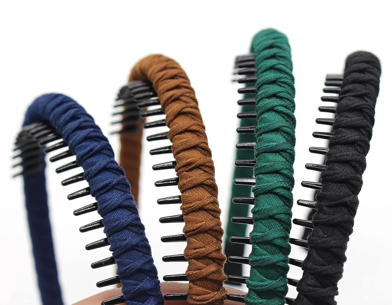 Women's Fashion Headbands Hair Accessories for Women Non-slip Braided hair bands Comfy tooth comb Hair Hoop (4 color)