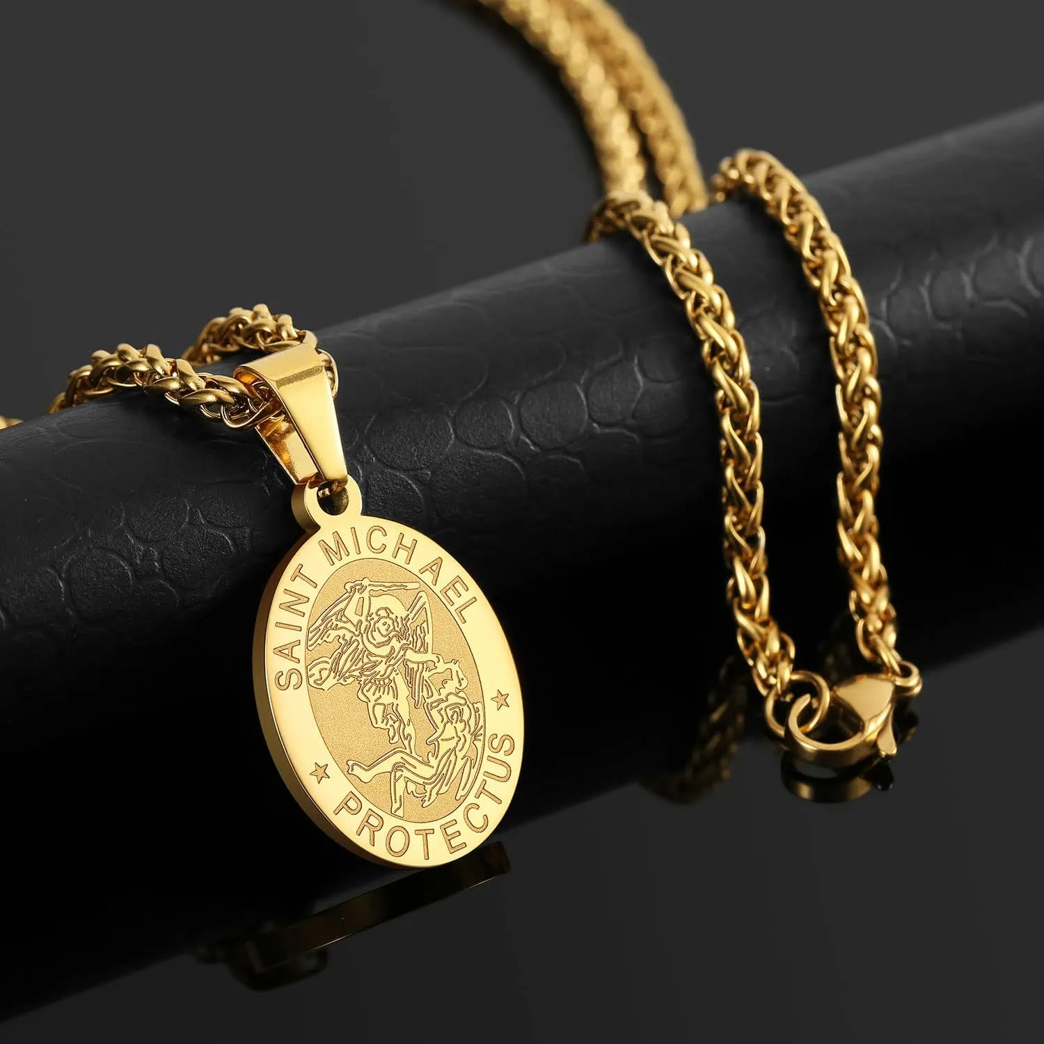 Zocomi Catholic First Communion/Confirmation Gifts for Boys Men,Saint Christopher/Michael/Anthony/Jude/Joseph Medal Necklace??Oval Saint Patron Medal Religious Amulet Gifts