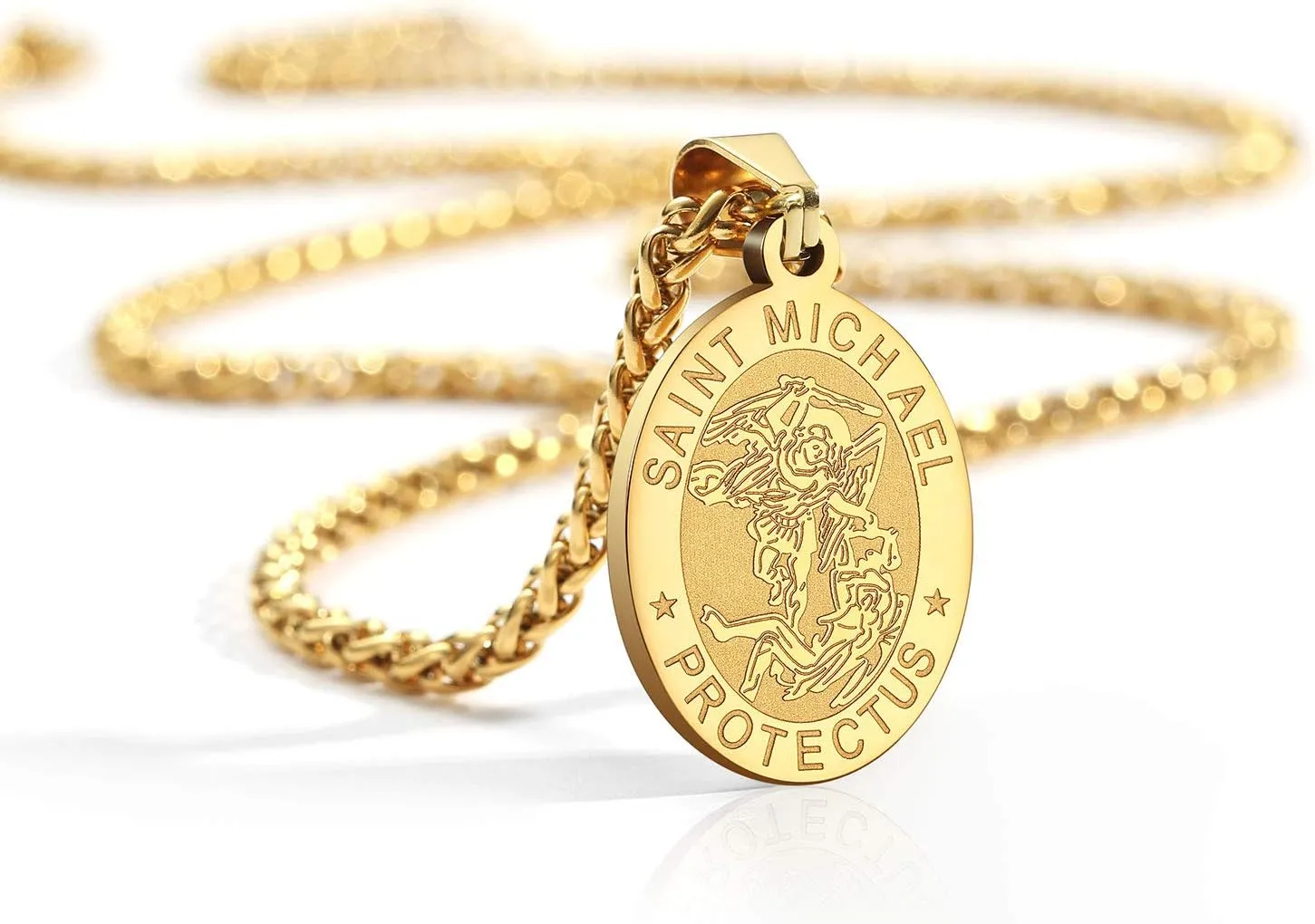 Zocomi Catholic First Communion/Confirmation Gifts for Boys Men,Saint Christopher/Michael/Anthony/Jude/Joseph Medal Necklace??Oval Saint Patron Medal Religious Amulet Gifts